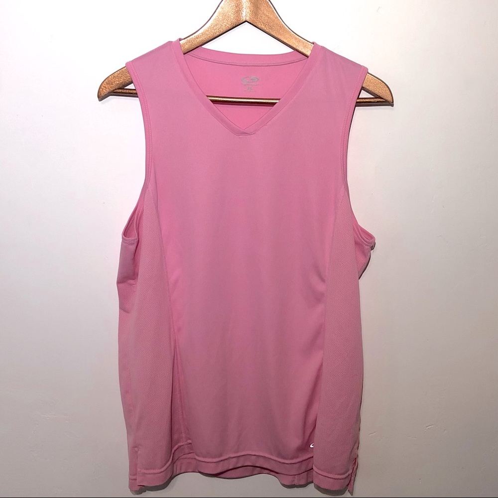 Champion - V Neck Pink Workout Tank -XL